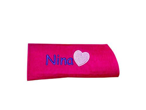 Brillenetui mit name und herz - name,